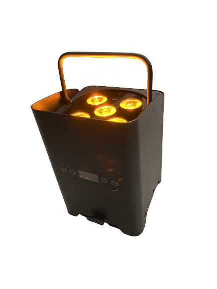 Pack de 6 Spots batterie PAR LED - AFX (5x12W) + case